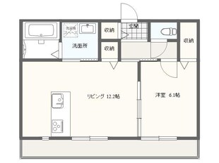 コンフォーティアの物件間取画像